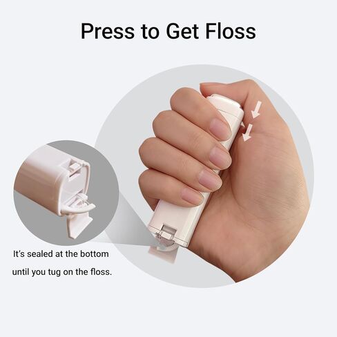 Floss Pick Dispenser - 3 PCS Portable Refillable Travel Dental Floss Case Box Organizer for Home, Travel, Car, Dating & On-the-Go Use（Floss Not Included） in Kuwait