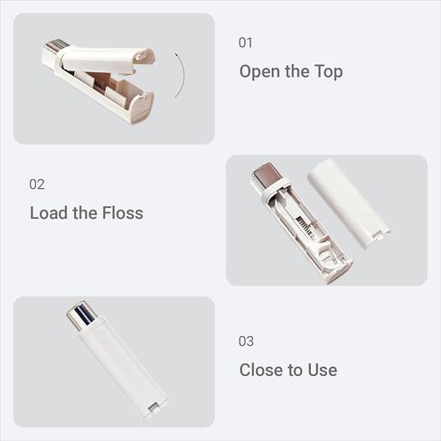 Floss Pick Dispenser - 3 PCS Portable Refillable Travel Dental Floss Case Box Organizer for Home, Travel, Car, Dating & On-the-Go Use（Floss Not Included） in Kuwait
