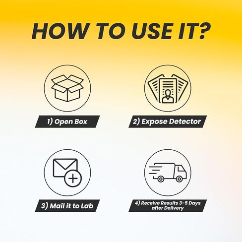 EPA-Approved Radon Test Kit for Home, Lab Analysis Included | Detects Radon Gas Levels in Basements & Living Spaces | Easy-to-Use Air Quality Test with Lab Report & Discounted Shipping| Radon Detector in Kuwait