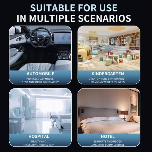 جهاز مراقبة جودة الهواء في الأماكن المغلقة، جهاز اختبار جودة الهواء الذكي المحمول 10 في 1 لثاني أكسيد الكربون | ثاني أكسيد الكربون | TVOC | هكو | درجة الحرارة | تنظيم القاعدة في العراق | PM0.3-1 كشف هوم للنباتات المنزلية والسيارات والحيوانات الأليفة والسي in Kuwait