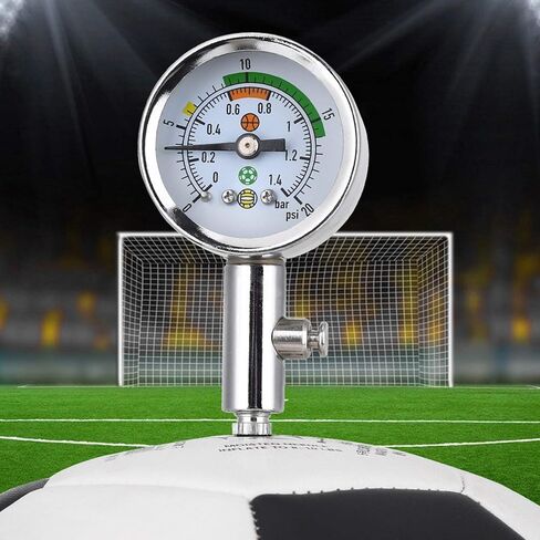 Basketball Air Pressure Gauge, Heavy Duty Metal Barometer Tool Mini Utility Ball Pressure Gauge Soccer Air Compressor Test for Football Volleyball in Saudi Arabia