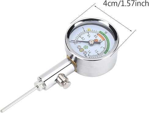 Basketball Air Pressure Gauge, Heavy Duty Metal Barometer Tool Mini Utility Ball Pressure Gauge Soccer Air Compressor Test for Football Volleyball in Saudi Arabia