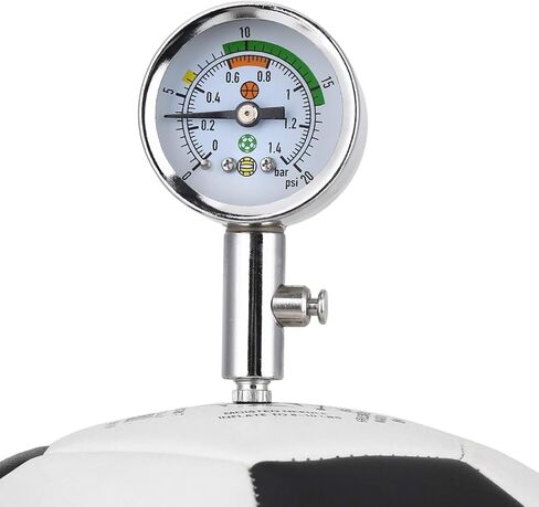 Basketball Air Pressure Gauge, Heavy Duty Metal Barometer Tool Mini Utility Ball Pressure Gauge Soccer Air Compressor Test for Football Volleyball in Saudi Arabia