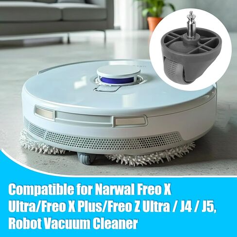 Replacement for Narwal Freo X Ultra Spare Front Wheel, Front Caster Wheels for Freo X Plus/Freo Z Ultra / J4 / J5 Robot Vacuum Cleaner Part Plastic Smooth Glide Assembly in Kuwait