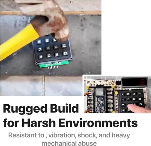 2X I2C لوحة مفاتيح مصفوفة 4x4 شديدة التحمل مع محول حافلة I2C متوافق مع مشاريع Arduino وESP32-S3 وRaspberry Pi وIoT in Kuwait