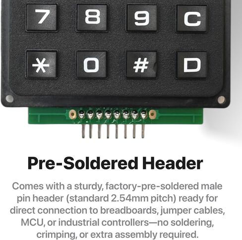 2X I2C لوحة مفاتيح مصفوفة 4x4 شديدة التحمل مع محول حافلة I2C متوافق مع مشاريع Arduino وESP32-S3 وRaspberry Pi وIoT in Kuwait