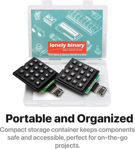 2X I2C لوحة مفاتيح مصفوفة 4x4 شديدة التحمل مع محول حافلة I2C متوافق مع مشاريع Arduino وESP32-S3 وRaspberry Pi وIoT in Kuwait