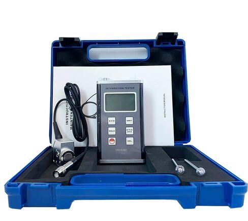 VM-6380 3 Axis Piezoelectric Accelerometer Vibration Meter VM6380 3D Velocity Tester Vibrometer Gauge 10Hz~10kHz Data Logger Accelerometer in Kuwait