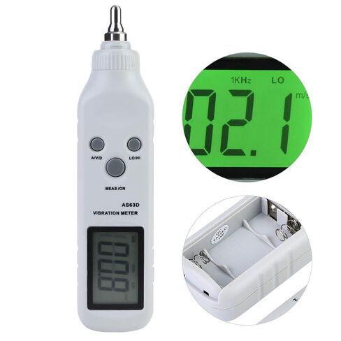 AS63D Digital Pocket Pen Vibration Meter, Handheld Accelerometer Tester, Mechanical Vibration Analyzer for Petrochemical, Motors, HVAC, Pumps, Portable Vibration Sensor Meter in Kuwait