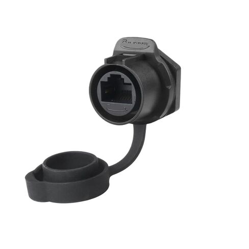 LP20 Network Cable Aviation Plug CAT6 Black Data Interface RJ45 Waterproof Network Cable Adapter(Male Plug) in Saudi Arabia