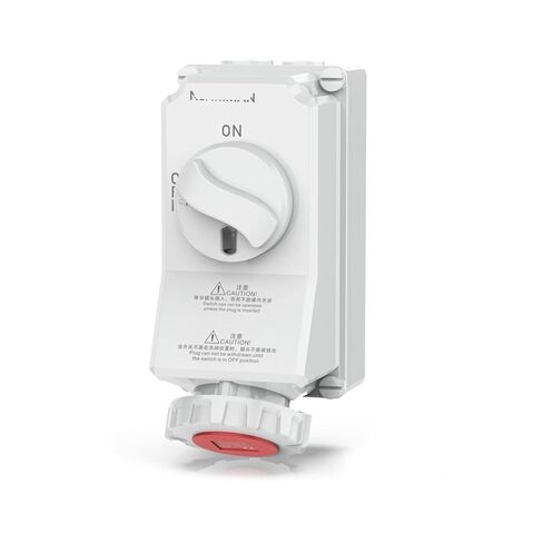 Reefer Container Waterproof Mechanical Interlock Switch with Socket 32A 4P IP67(2177 Connector) in Saudi Arabia