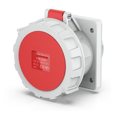 Reefer Container Waterproof Mechanical Interlock Switch with Socket 32A 4P IP67(2177 Connector) in Saudi Arabia