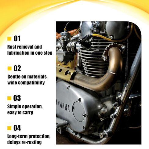 Anti-Rust Lubricant Spray & Rust Removerm, Multi-Purpose Lubricant Rust Remover Sprays, Rust Remover Spray for Metal, Fast-Acting Lubricant Rust Dissolver for Vehicles, Chains, Bolts(2pcs) in Kuwait