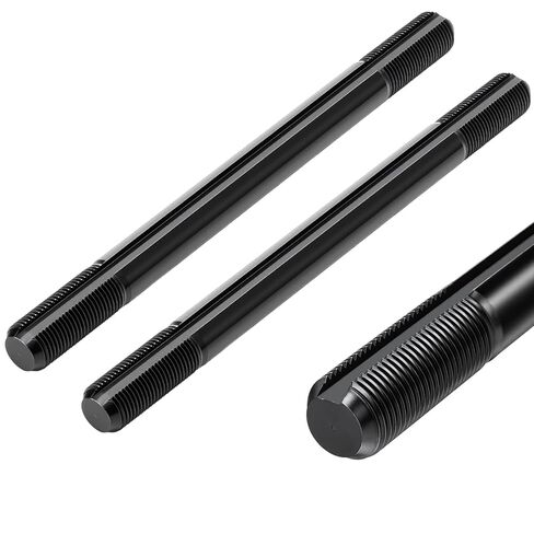 Hicarer 2 Pcs 5/8" x 8" Long Threaded Jackshaft, Mini Bike Axle, 3/16" Keyway, 5/8-18 x 2" Thread for Go Kart Mini Bike Torque Converter Replacement Parts in Kuwait