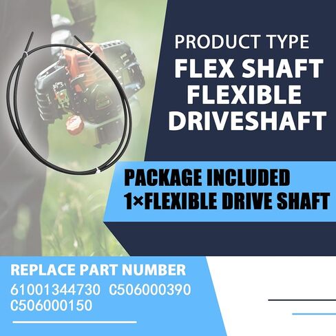 Flex Shaft Flexible Driveshaft C506000390 Fits for Echo Mower BRD-280 C254 HCA-266 PE-225 PE-230 PE-266 PE-266S PE-280 SRM-225 SRM-230 SRM-266 Compatible with 61001344730 C506000150 in Kuwait