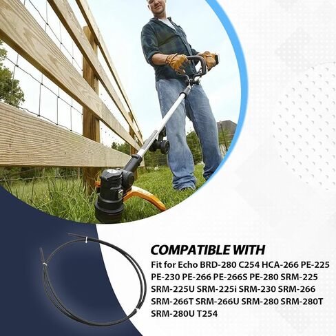 Flex Shaft Flexible Driveshaft C506000390 Fits for Echo Mower BRD-280 C254 HCA-266 PE-225 PE-230 PE-266 PE-266S PE-280 SRM-225 SRM-230 SRM-266 Compatible with 61001344730 C506000150 in Kuwait