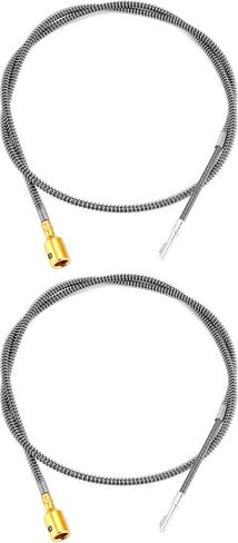 QWORK 3.2ft Metal Flexible Inner Shaft Cable, 2 Pack Inner Flex Shaft Cable. in Saudi Arabia