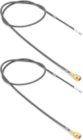 QWORK 3.2ft Metal Flexible Inner Shaft Cable, 2 Pack Inner Flex Shaft Cable. in Saudi Arabia