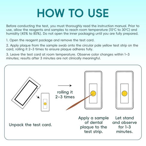 BlissKiss Rapid H. Pylori Home Screening Test Kit, 2 Pack | Detect in 3 Minutes | Easy 3-Step Self-Test | Over 99% Accuracy| Multi-Language Guide in Kuwait