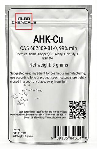 AHK-CU Copper Peptide Powder, 99% min, 3 Grams in Kuwait