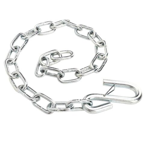 Trailer Chain 3500lbs with Double Spring Clip S Hooks Towing Wire Ropes Compatible with Trailer RV in Saudi Arabia