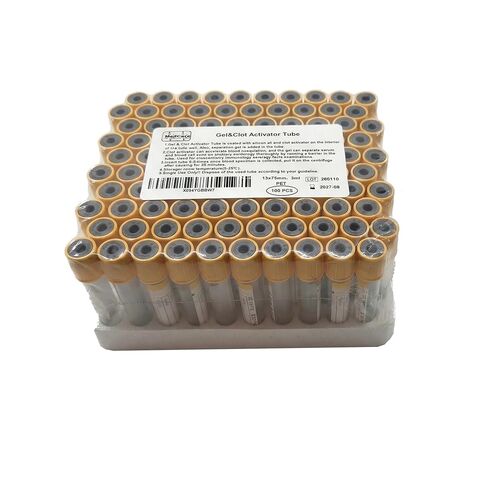 Blood Collection Tubes 3mL – Plain Vacutainer Specimen Tubes – Veterinary Blood Draw & Sample Collection Tubes – 100 Pack Diagnostic Laboratory Tubes for Animal Clinic & Veterinary Lab in Kuwait