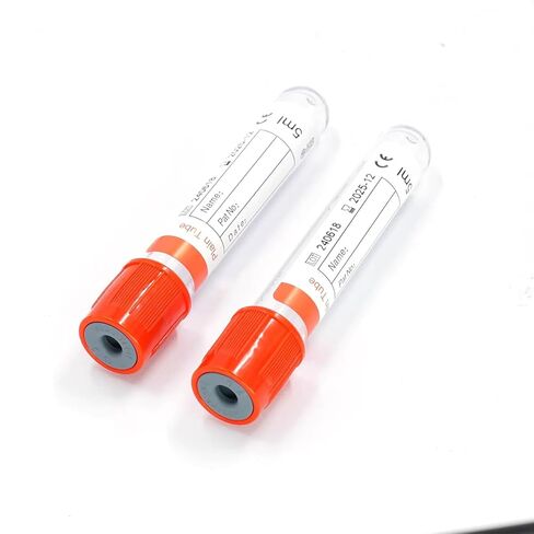 Blood Collection Tubes 3mL – Plain Vacutainer Specimen Tubes – Veterinary Blood Draw & Sample Collection Tubes – 100 Pack Diagnostic Laboratory Tubes for Animal Clinic & Veterinary Lab in Saudi Arabia