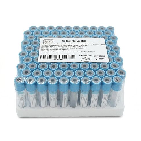 Blood Collection Tubes 3mL – Plain Vacutainer Specimen Tubes – Veterinary Blood Draw & Sample Collection Tubes – 100 Pack Diagnostic Laboratory Tubes for Animal Clinic & Veterinary Lab in Saudi Arabia