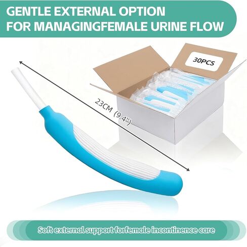 Female External Catheter for Women, 30 Pack – Non-Invasive Urine Collection System with Gentle Silicone Design for Nighttime Use in Saudi Arabia