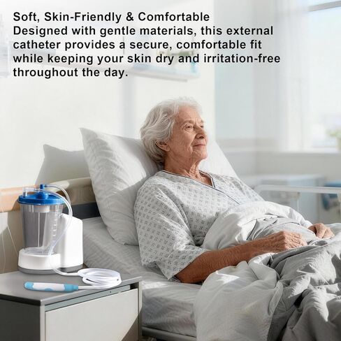 Female External Catheter, 30-Pack, Soft & Comfortable External Urine Collection Device, Non-Invasive Design, Compatible with Most Suction Systems in Kuwait