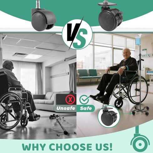 IV Poles with Wheels,47 to 100In Portable IV Floor StandTelescopic with 4 Hooks IV Bag Holder Stand Feeding Pump Stand Stainless Steels Pipe Extension Pole IV Influsion Pole in Kuwait