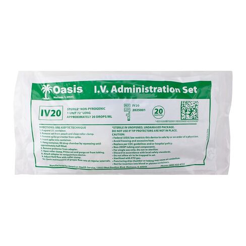 Oasis Universal Iv Set, 5 Pack, 20 dr/mL in Kuwait