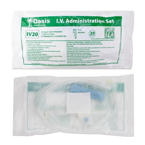 Oasis Universal Iv Set, 5 Pack, 20 dr/mL in Kuwait