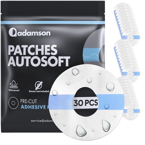 مجموعة من 30 قطعة من الرقع المقاومة للماء من Adamson لـ AutoSoft 30/90/XC، MiniMed Mio 30، VariSoft 13 مم، داخلية - رقع لاصقة شفافة ومسامية وخالية من اللاتكس لمجموعات ضخ المثلث in Kuwait