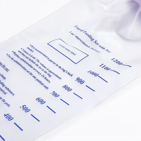 1200ML Delivery Gravity Feeding Bag Set, Disposable Nutrition Bag with New Connector Type - Feed Bag Health Care Aids in Kuwait