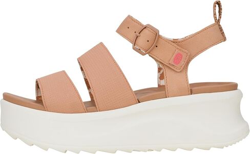 HEYDUDE Womens Delray Buckle Classic Sandal | Lightweight Platform Sandal with EVA Footbed and Adjustable Buckle in Saudi Arabia