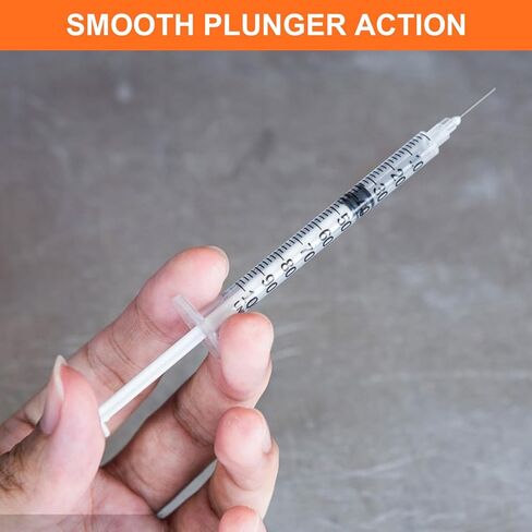 40 Pack 1ml Syringes with Needle-30Ga 0.5 Inch, Individually Sealed Packaging in Kuwait