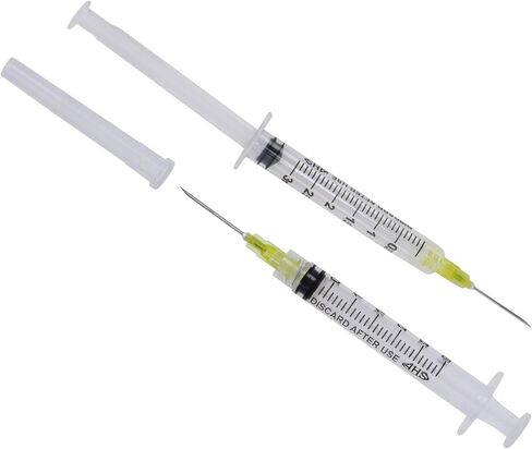 Generic 100 Pack, 3mL Syringes with Needle Luer Lock Syringe Individually Packaged (3mL, 20G x 1in) in Saudi Arabia