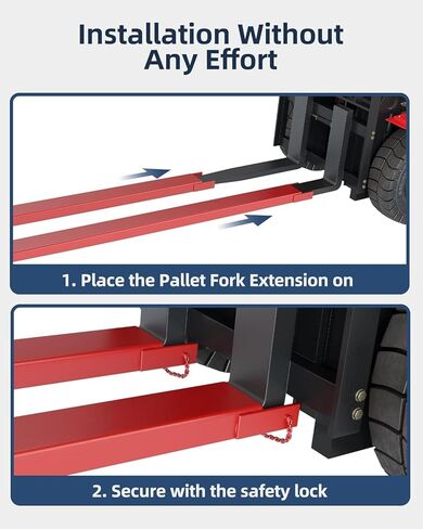 ملحقات رافعة شوكية بمنصة 96 بوصة، ملحقات شوكة شديدة التحمل بسعة 5500 رطل، عرض 5.3 بوصة للرافعات الشوكية، زوج واحد لشاحنة الرافعة الشوكية in Kuwait