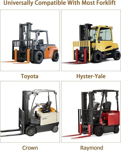 72"Fork Extensions, 4.5inch Width Pallet Fork Extensions, 1 Pair Heavy Duty Steel Pallet Forklift Extensions, Yellow in Kuwait