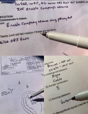 Army ROTC Battle Book | OPORD Shell | Planning Guide & Army Reports | Laminated Operations Aid in Kuwait