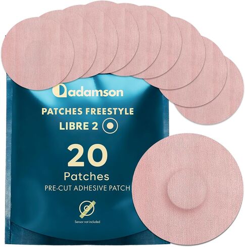 Freestyle Libre 3 Sensor Covers – 50 Libre 3 Patches, Long-Lasting, No Glue on Center, Non-Irritating, Easy to Apply and Remove – Ideal for Sports & Daily Use - Beige in Kuwait