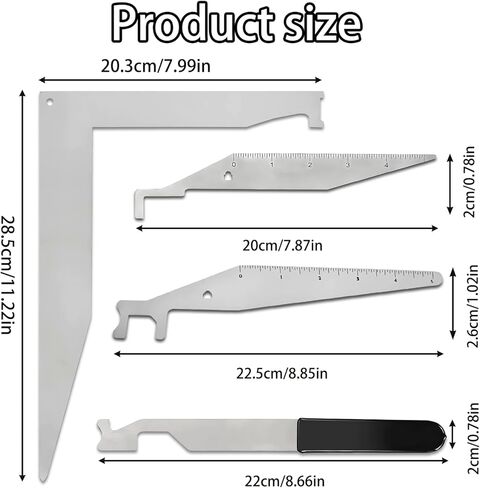 Emergency Tool Multi-Purpose Kit for Authorized Responders– 4 PCS High-Strength Spring Steel Hand Tools for Firefighter Training,First Responder Preparedness,Industrial Emergency Use,Rapid Deployment in Kuwait