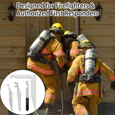 Emergency Tool Multi-Purpose Kit for Authorized Responders– 4 PCS High-Strength Spring Steel Hand Tools for Firefighter Training,First Responder Preparedness,Industrial Emergency Use,Rapid Deployment in Kuwait