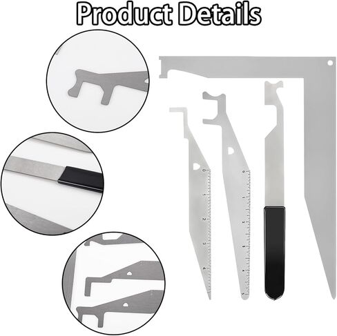 Emergency Tool Multi-Purpose Kit for Authorized Responders– 4 PCS High-Strength Spring Steel Hand Tools for Firefighter Training,First Responder Preparedness,Industrial Emergency Use,Rapid Deployment in Kuwait