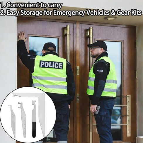 Emergency Tool Multi-Purpose Kit for Authorized Responders– 4 PCS High-Strength Spring Steel Hand Tools for Firefighter Training,First Responder Preparedness,Industrial Emergency Use,Rapid Deployment in Kuwait