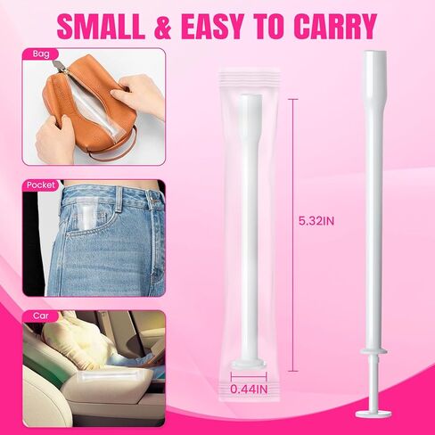 TENKAIWICK 30 Pack Disposable Vaginal Suppository Applicator for Women, Vaginal Applicator fits Size 0/00 Cap-Sules and Most Pills, Tablet Suppositories, Individually Wrapped in Saudi Arabia