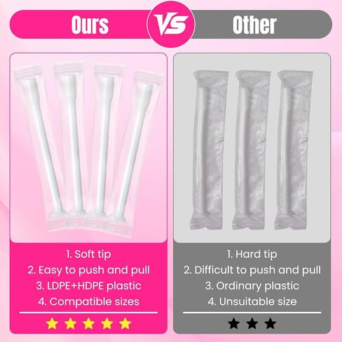 TENKAIWICK 30 Pack Disposable Vaginal Suppository Applicator for Women, Vaginal Applicator fits Size 0/00 Cap-Sules and Most Pills, Tablet Suppositories, Individually Wrapped in Saudi Arabia