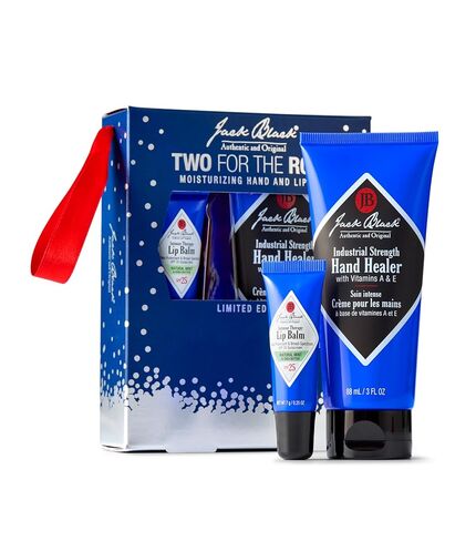 Jack Black Two For The Road Gift Set – Industrial Strength Hand Healer with Vitamins A & E and Natural Mint Intense Therapy Lip Balm with SPF 25 Sun Protection in Kuwait