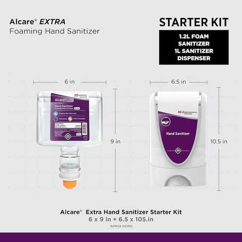 SC Johnson Professional® Alcare Extra Foaming Hand Sanitizer Starter Pack (1 cartridge + 1 dispenser), 1 L, 1/CS in Saudi Arabia